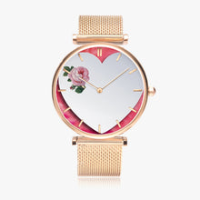 Charger l'image dans la galerie, 156. Watches of Love New Stylish Ultra-Thin Quartz Watch (With Indicators) Beveled Heart & Rose - ARTSY STYLE