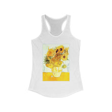 Load image into Gallery viewer, Van Gogh "Sunflowers" Women's Ideal Racerback Tank