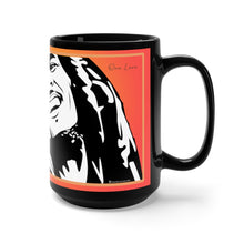 Charger l'image dans la galerie, Bob M. One Love w/ Flag Hearts - Black Mug 15oz (Lg) - ARTSY STYLE