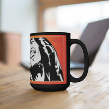 Charger l'image dans la galerie, Bob M. One Love w/ Flag Hearts - Black Mug 15oz (Lg) - ARTSY STYLE