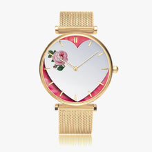 Charger l'image dans la galerie, 156. Watches of Love New Stylish Ultra-Thin Quartz Watch (With Indicators) Beveled Heart & Rose - ARTSY STYLE