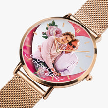 Charger l'image dans la galerie, 170. Contexte "Cœur biseauté" Contexte: Montre à quartz ultra-mince (avec indicateurs) Biseauté Heart & Rose