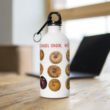 Cargar imagen en el visor de la galería, Fun, Eco-friendly, Stainless Steel Water Bottle - Bagel Choir, NYC - ARTSY STYLE