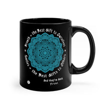 Charger l'image dans la galerie, "Breath & Smiles" Joy-Making Black mug - ARTSY STYLE