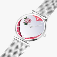 Charger l'image dans la galerie, 156. Watches of Love New Stylish Ultra-Thin Quartz Watch (With Indicators) Beveled Heart & Rose - ARTSY STYLE