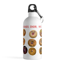 Cargar imagen en el visor de la galería, Fun, Eco-friendly, Stainless Steel Water Bottle - Bagel Choir, NYC - ARTSY STYLE