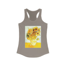 Load image into Gallery viewer, Van Gogh "Sunflowers" Women's Ideal Racerback Tank