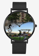 Charger l'image dans la galerie, Personalized Memorial Watch : Unisex Ultra-Slim (in silver, gold & black metal bands)