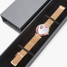 Charger l'image dans la galerie, 156. Watches of Love New Stylish Ultra-Thin Quartz Watch (With Indicators) Beveled Heart & Rose - ARTSY STYLE
