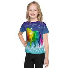 Load image into Gallery viewer, Rainbow Unicorn Girls T-Shirt All Over Print ver1 - ARTSY STYLE