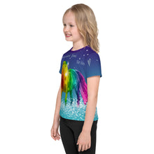 Load image into Gallery viewer, Rainbow Unicorn Girls T-Shirt All Over Print ver1 - ARTSY STYLE