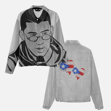 Charger l'image dans la galerie, Vestes en denim avec Bad Bunny W / P.R. Drapeau au verso