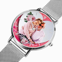 Charger l'image dans la galerie, 170. Contexte "Cœur biseauté" Contexte: Montre à quartz ultra-mince (avec indicateurs) Biseauté Heart & Rose