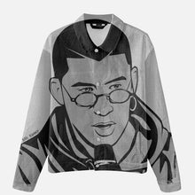 Charger l'image dans la galerie, Vestes en denim avec Bad Bunny W / P.R. Drapeau au verso