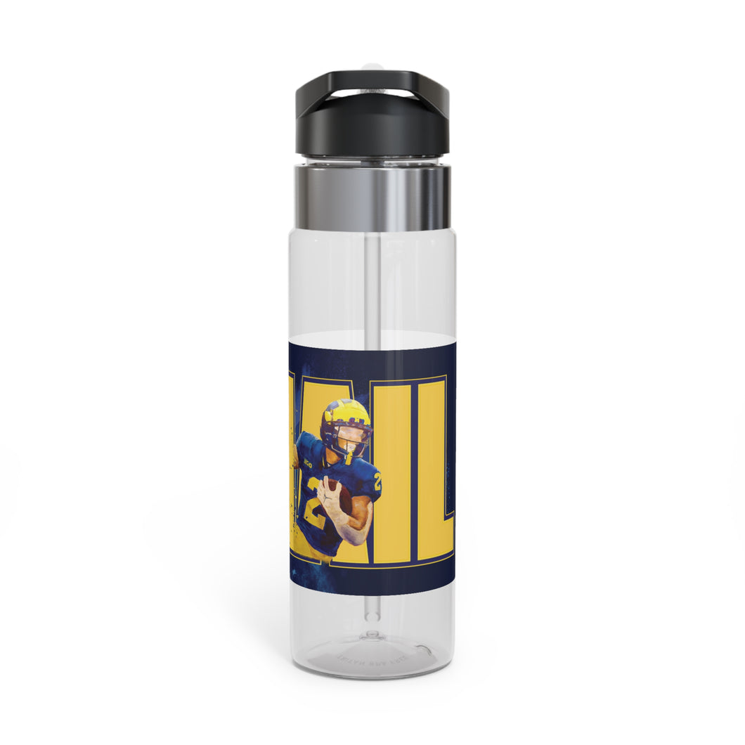 HAIL - Football Fans!  20oz Tritan™ Sport Bottle, Classic Painting with wolverine on back