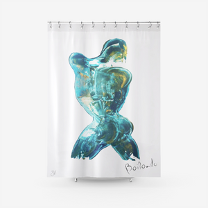 Shower Curtain: "Bailando" Avant Garde Fine Art - ARTSY STYLE
