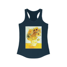 Load image into Gallery viewer, Van Gogh &quot;Sunflowers&quot; Women&#39;s Ideal Racerback Tank
