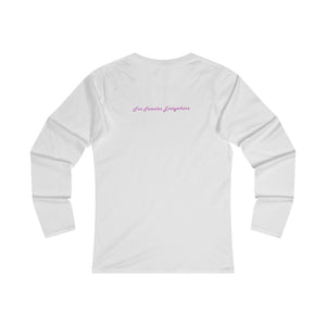 "Women to the Power of Infinity" global design - Fitted Long Sleeve Tee - ARTSY STYLE