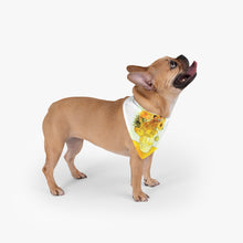 Load image into Gallery viewer, Exclusive Van Gogh &quot;Sunflowers&quot; Pet Bandana for Art &amp; Pup Lovers Everywhere !
