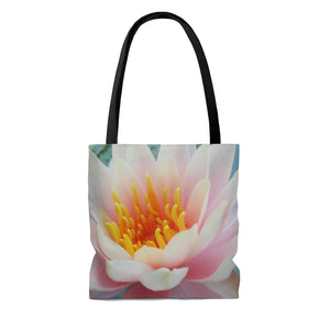 Beautiful Water Lily AOP Tote Bag - Image from Brooklyn Botanic Garden, NYC - ARTSY STYLE