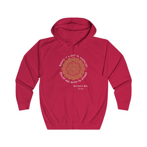 Stress Reducer & Cool Design Full Zip Hoodie - ARTSY STYLE