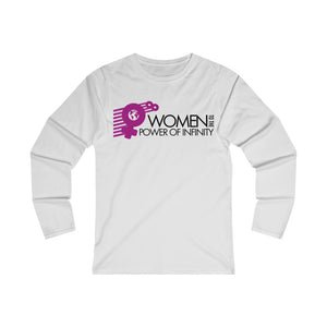 "Women to the Power of Infinity" global design - Fitted Long Sleeve Tee - ARTSY STYLE