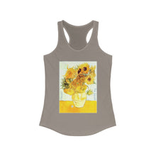 Load image into Gallery viewer, Van Gogh &quot;Sunflowers&quot; Women&#39;s Ideal Racerback Tank
