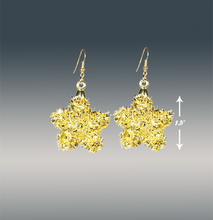 Load image into Gallery viewer, Sparkly Glam Earrings! For All Celebrations  (in red, silver &amp; gold)   **(free shipping on orders over $25!) - ARTSY STYLE
