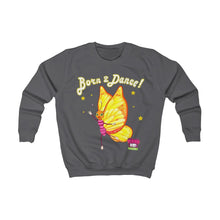 Cargar imagen en el visor de la galería, &quot;Born to Dance!&quot; Kids&#39; Sweatshirt - ARTSY STYLE
