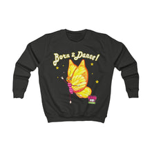 Cargar imagen en el visor de la galería, &quot;Born to Dance!&quot; Kids&#39; Sweatshirt - ARTSY STYLE
