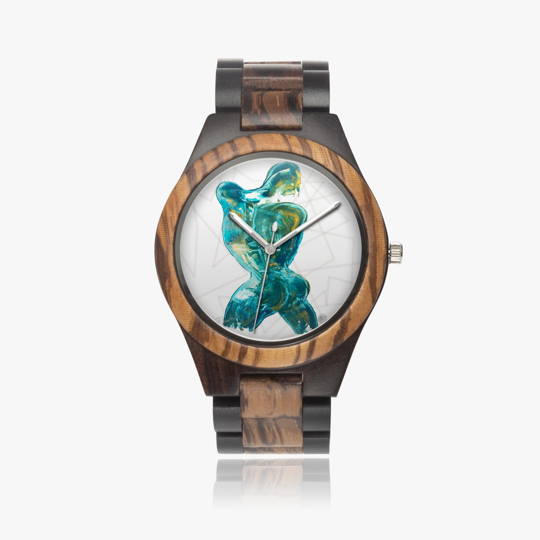 207. Indian Ebony Wooden Watch - ARTSY STYLE
