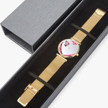 Load image into Gallery viewer, 156. Watches of Love New Stylish Ultra-Thin Quartz Watch (With Indicators) Beveled Heart &amp; Rose - ARTSY STYLE
