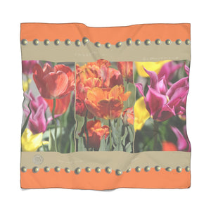 "Brooklyn" Voile Chiffon Scarf with Signature Art Deco - ARTSY STYLE