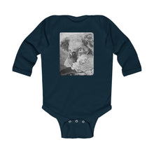 Load image into Gallery viewer, &quot;Joey&quot; Koala Fine Art Infant Long Sleeve Onesie (B&amp;W design)- Australian Disaster Relief - ARTSY STYLE
