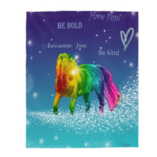 Load image into Gallery viewer, Magical Rainbow Unicorn Velveteen Plush Blanket - ARTSY STYLE
