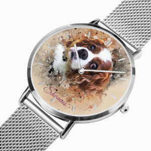 Custom Design  Ultra-thin Stainless Steel Quartz Watch (With Indicators) - ARTSY STYLE