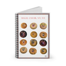 Charger l&#39;image dans la galerie, Spiral Notebook - NYC Bagel Choir - ARTSY STYLE
