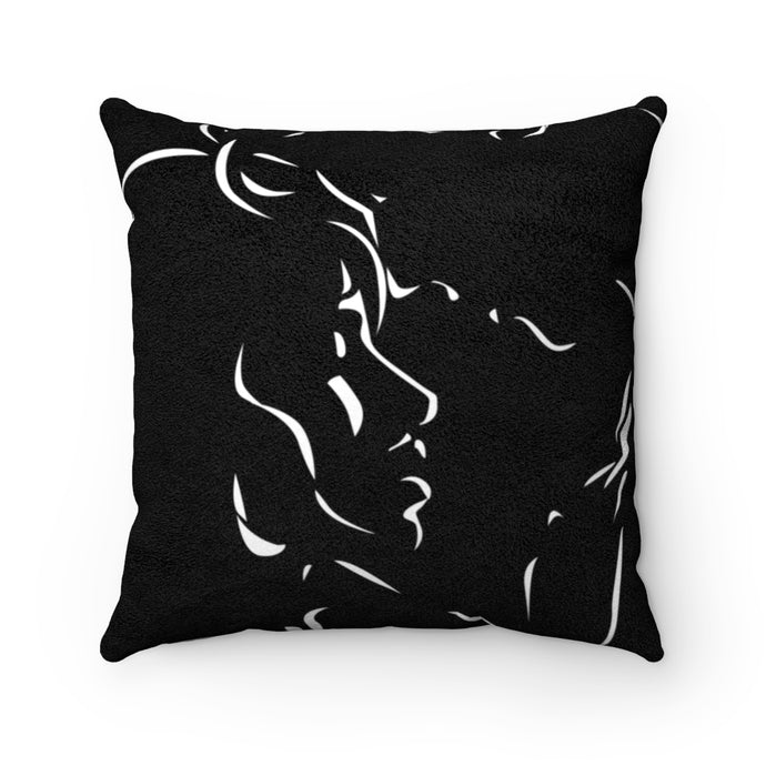 That Magic Moment Faux Suede Square Pillow - ARTSY STYLE