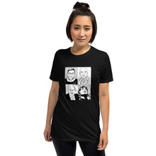 Load image into Gallery viewer, &quot;The Team&quot; - Ruth, John, Helen &amp; Carl. In Honor. Coffee Mug. Original. (portrait layout) Short-Sleeve Unisex T-Shirt - ARTSY STYLE
