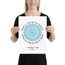 Load image into Gallery viewer, Breath and Smile Poster: 3 Sizes - ARTSY STYLE
