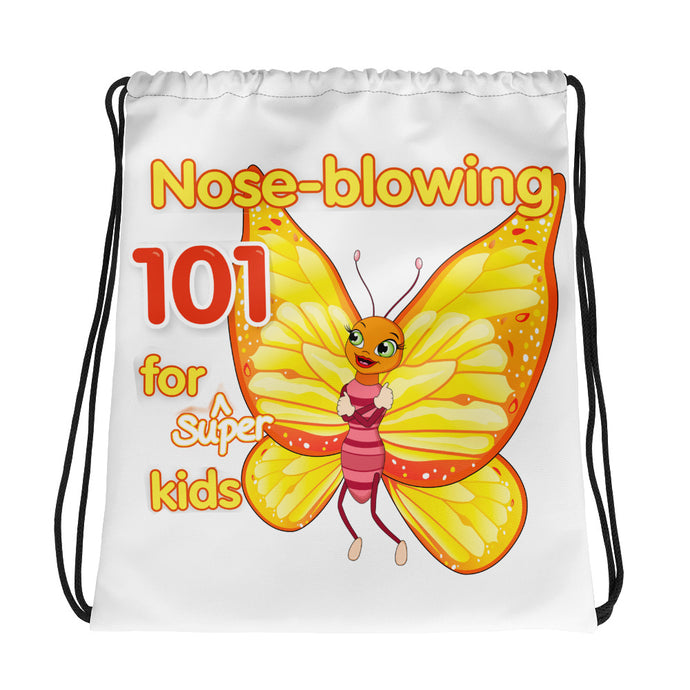 Drawstring bag: Nose Blowing 101 for Super Kids! - ARTSY STYLE